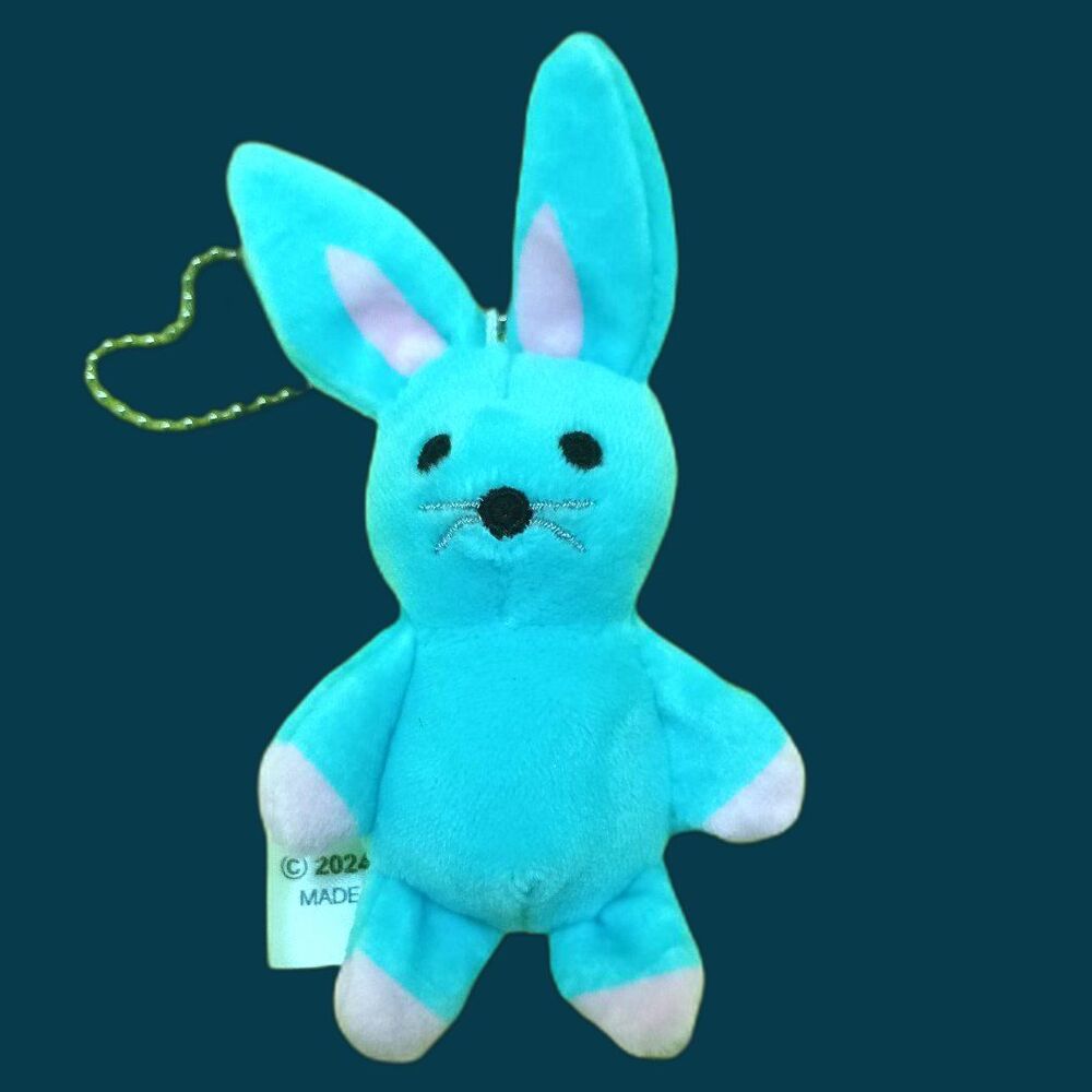 pingu's lost rabbit mini plush keychain